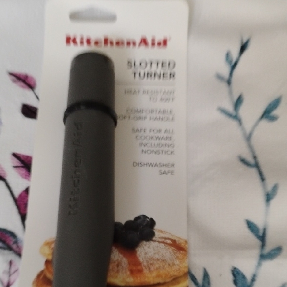 KitchenAid Charcoal Slotted Turner